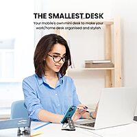 Portronics POR 1660 Modesk Flex II Desk Mobile Holder – Black