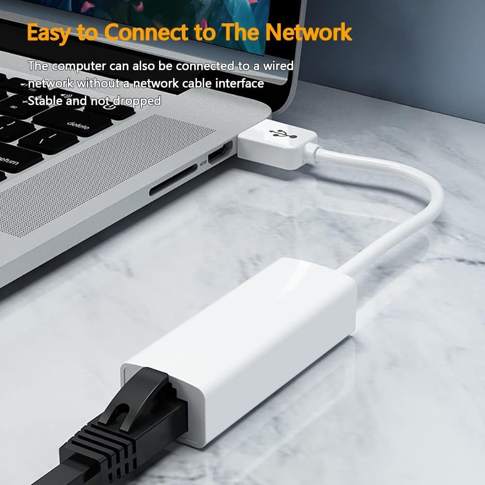 USB 2.0 to RJ45 LAN Network Adapter, 10/100 Mbps Fast Ethernet, Compatible with Windows 7-11, Mac OS, Surface, and Linux Devices USB 2.0 to RJ45 LAN Network Adapter, 10/100 Mbps Fast Ethernet, Compatible with Windows 7-11, Mac OS, Surface, and Linux Devices