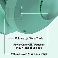 ZEBRONICS Duke 60hrs Playtime Bluetooth Wireless Over Ear Headphone with Mic