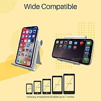 Portronics Modesk 200 Universal Mobile Phone Tabletop Stand for Desktop Table for All Device Size Upto 7 Inch