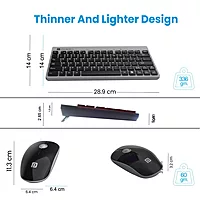 Portronics Key2 Wireless Combo (Grey) | Ergonomic, Portable, USB | Ideal for Home & Office | Sleek Design, Long Battery Life, Easy Connectivity | Perfect for Minimalist Workspaces.