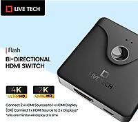 Live Tech LT-FLASH HDMI Switch – Bi-Directional 4K