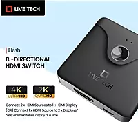 Live Tech LT-FLASH HDMI Switch – Bi-Directional 4K