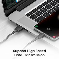 POR 2118 Konnect Link CL – 3A Type-C to Lightning PVC Cable | 1M | Black | 06 Months Warranty