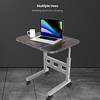 Portronics Buddy D – Laptop Table (Black, Wooden) combines style and functionality, offering comfort and durability for your workspace needs.