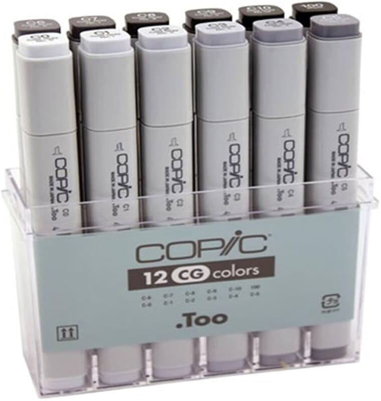 COPIC CLASSIC MARKER 12 COL SET COPIC CLASSIC MARKER 12 COL SET