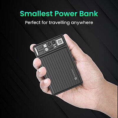 Portronics Luxcell Mini 10K – 15W Magnetic Wireless Power Bank offers fast charging with a sleek design. Compact and portable, it ensures your devices stay powered on the go. Perfect for travel!