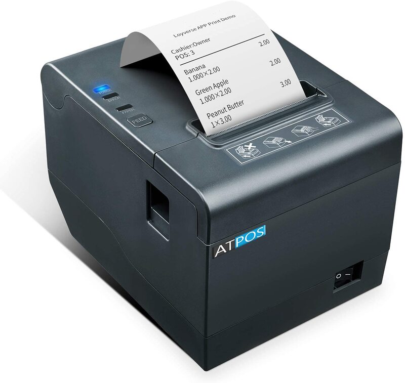 Atpos AT-302 80mm 3 Inch Thermal Receipt Printer | Auto Cutter | USB+LAN