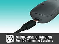 Havells Bt5100C Rechargeable Beard Trimmer with Hypoallergenic Blades; Zero Trim with 0.5 Mm Precision;Upto 17Mm Length Setting