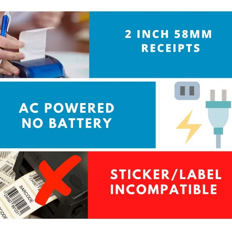 Atpos H58BT 58mm Bluetooth Thermal Receipt Printer | 2 Inch