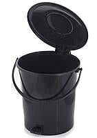 Multicolour Plastic Dustbin Garbage Bin with  10 Liters Pedal