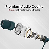 Portronics Conch Beat C Grey Earphones | Type-C, High-Quality Sound & Comfortable Design for Music Lovers