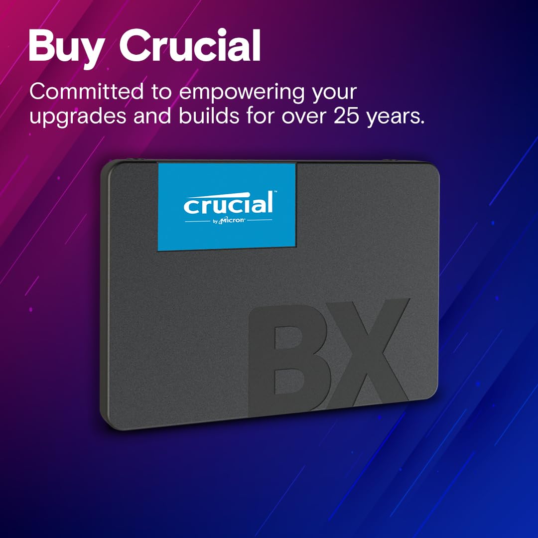 Open Box Crucial BX500 480GB 3D NAND SATA 6.35 cm (2.5-inch) SSD (CT480BX500SSD1)