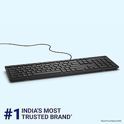Dell Black Multimedia Wired Keyboard with USB (KB216) Dell Black Multimedia Wired Keyboard with USB (KB216)