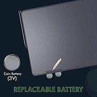 Portronics Ruffpad 15 – 15" LCD Writing Pad, Grey. Perfect for notes, sketches, and reminders. Lightweight, portable, and eco-friendly. Easy to use with a simple erase button. Ideal for all ages.