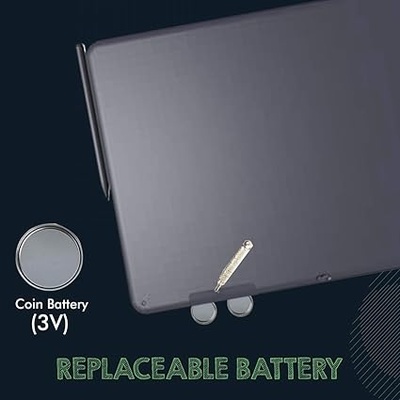 Portronics Ruffpad 15 Re-Writable LCD Screen 38.1cm (15-inch) Writing Pad for Drawing, Playing, Handwriting Gifts for Kids & Adults Portronics Ruffpad 15 Re-Writable LCD Screen 38.1cm (15-inch) Writing Pad for Drawing, Playing, Handwriting Gifts for Kids & Adults