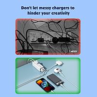 Portronics Volt 65 – A 65W 5-in-1 power strip with AC outlets, USB ports, and fast charging. Perfect for home, office.