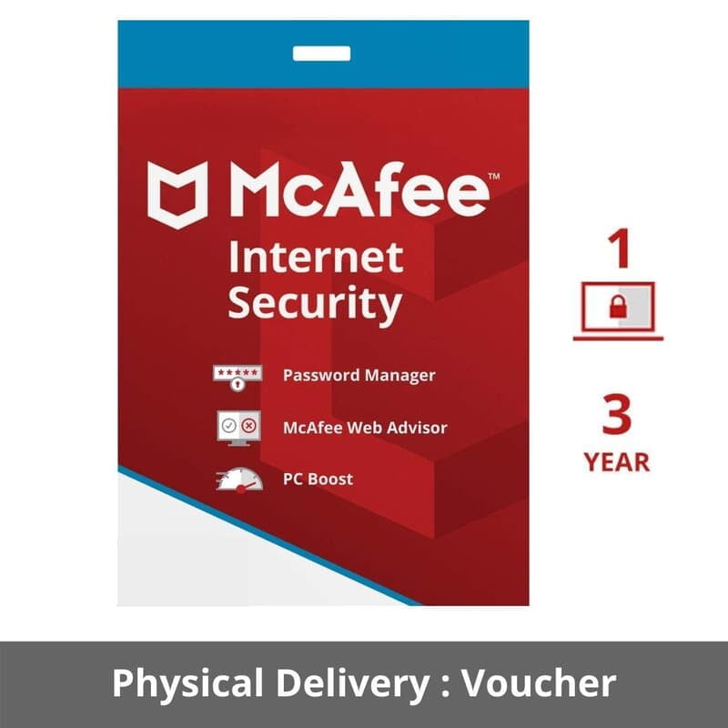 McAfee Internet Security (3 years) (1pc) Licence key ESD McAfee Internet Security (3 years) (1pc) Licence key ESD