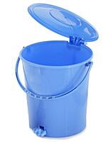 Plastic Dustbin Garbage Bin with  10 Liters Pedal (Blue)