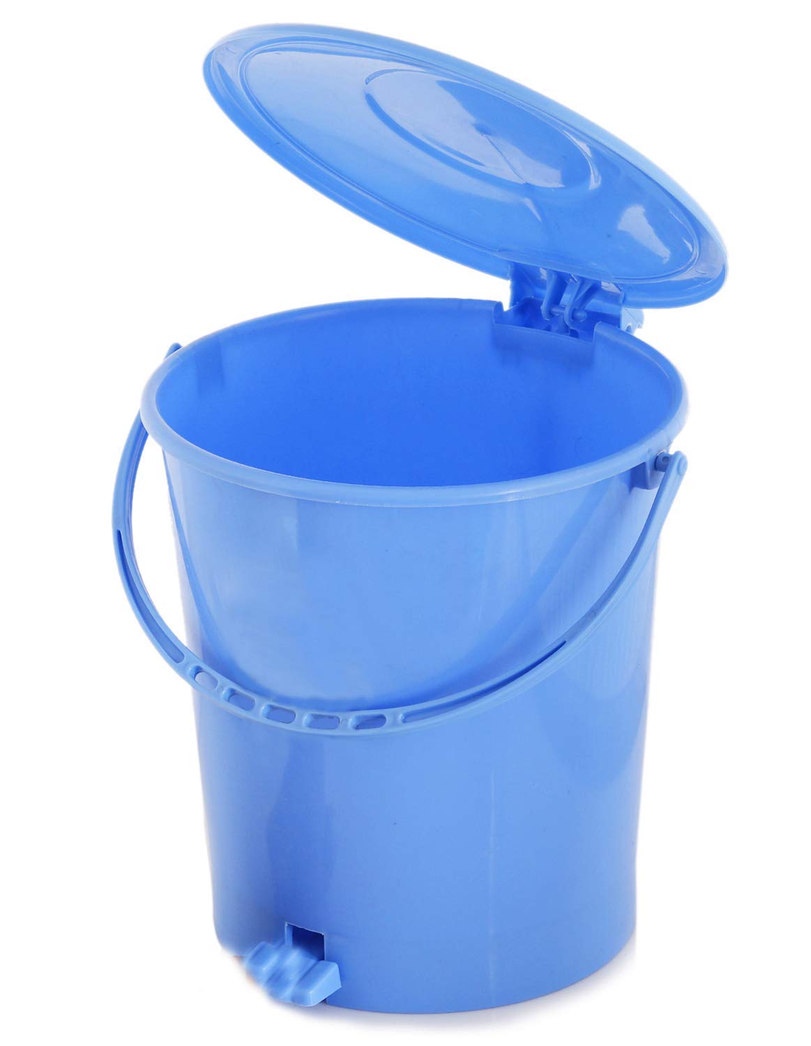 Plastic Dustbin Garbage Bin with 10 Liters Pedal (Blue)