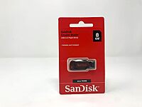 SanDisk Cruzer Blade 8GB USB 2.0 Pen Drive – Compact Storage | Red | 5 Years Warranty