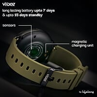 Vibez by Lifelong Smartwatch for Men & Women 1.28" HD display Bluetooth calling, Multiple Watch faces, Health Tracker, 7-day battery
