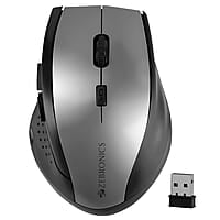 ZEBRONICS Speedy, 2.4GHz, Wireless Mouse, 6 Buttons, 800/1200/1600 DPI, High Precision, Comfortable & Ergonomic Design, Power Saving Mode, Works on Most Surfaces