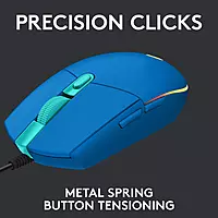 LOGITECH LIGHT SYNC WIRED GAMING MOUSE G203-Blue