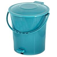 Multicolour Plastic Dustbin Garbage Bin with  10 Liters Pedal