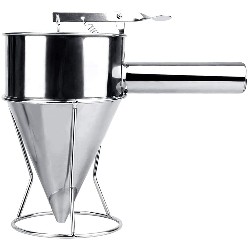 Stainless Steel Conical Funnel Strainer with SS Stand for Liquid Dispensing Stainless Steel Conical Funnel Strainer with SS Stand for Liquid Dispensing