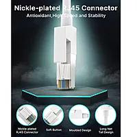 Uport CAT6 Ethernet Cable 3 Meter - High-speed data transfer, durable design, perfect for home or office networking. Supports up to 10 Gbps, ideal for gaming and streaming. Reliable connectivity!