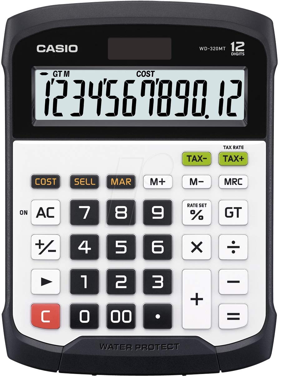 Casio Water-Protected & Dust-Proof Calculators