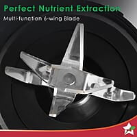 Wonderchef Nutri-blend Activ Mixer Grinder Blender, Smoothie Maker, 500W 22000 RPM 100% Full Copper Motor, 2 Unbreakable Jars