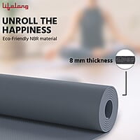 Lifelong Yoga mat for Women & Men EVA Material 8mm Anti Slip for Gym Workout