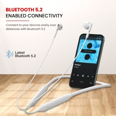 Portronics Harmonics Z5 Wireless Bluetooth Stereo Headset with 33Hrs Playtime, Double EQ Mode, 14.2 mm Dynamic Drivers, Click Action Buttons(White) Portronics Harmonics Z5 Wireless Bluetooth Stereo Headset with 33Hrs Playtime, Double EQ Mode, 14.2 mm Dynamic Drivers, Click Action Buttons(White)