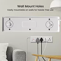 Portronics Power Plate 17 – 4 Sockets, 3840W, 3M Cord, Surge Protection, Compact Design, Ideal for Home & Office, Overload Protection, Durable Build, Convenient Power Solution for Devices.