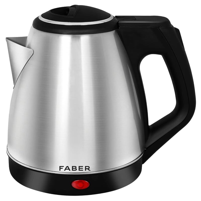 Faber Electric Kettle with Stainless Steel Body, FK 1.2 litres boiler for Water, SS