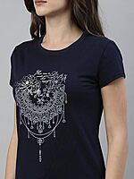 Enamor Essentials Womens E147-Short Sleeve Crew Neck Slim Fit Stretch Cotton Tee