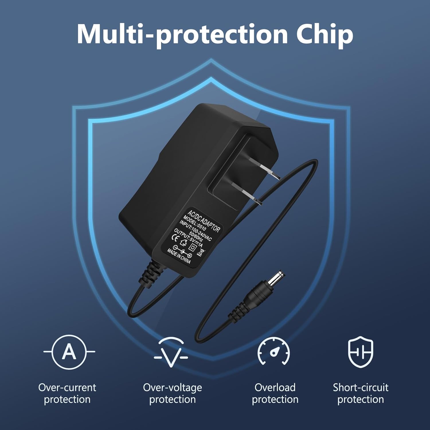 uPort 5V 1A DC Power Adapter – Compact & Safe, perfect for powering devices on the go. Lightweight design ensures portability while providing reliable and efficient charging for your gadgets.