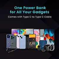 Portronics Mini 10K – Light Blue 15W Magnetic Power Bank offers a sleek design with 10,000mAh capacity, fast charging, and magnetic attachment for convenience. Perfect for on-the-go charging!
