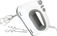 Havells Whisko 300 watt Hand Mixer with Single Eject Button, 5 Speed Turbo Function, Stainless Steel Hooks