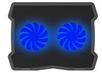 LAPCARE Lapkool-II Laptop Cooling pad Compatible for up to 15.6" (39,6 CM) laptops, Features 2 USB Ports- Ergonomically Designed Laptop Cooling Station with Low Noise