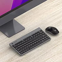 Portronics Key2 Wireless Combo (Grey) | Ergonomic, Portable, USB | Ideal for Home & Office | Sleek Design, Long Battery Life, Easy Connectivity | Perfect for Minimalist Workspaces.