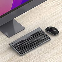 Portronics Key 2 Wireless Keyboard & Mouse Combo – Grey & Black | Reliable Wireless Combo