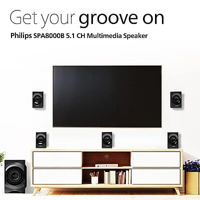 Philips SPA8000B 5.1 Multimedia Speaker Philips SPA8000B 5.1 Multimedia Speaker