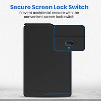 Portronics RuffPad 16 Lite LCD Writing Tablet (POR 3275) – 16 Inch Re-Writable Multi-Color Display