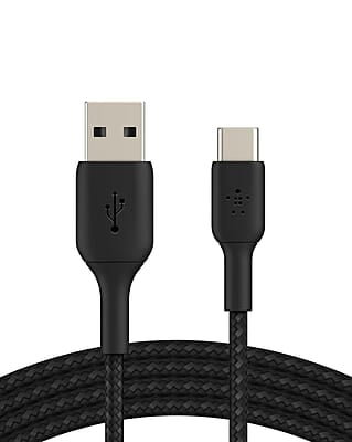 Belkin International USB Type C Cable 2A 1m Type  C to USB-A 2.0 Tough Unbreakable Braided Nylon Cable