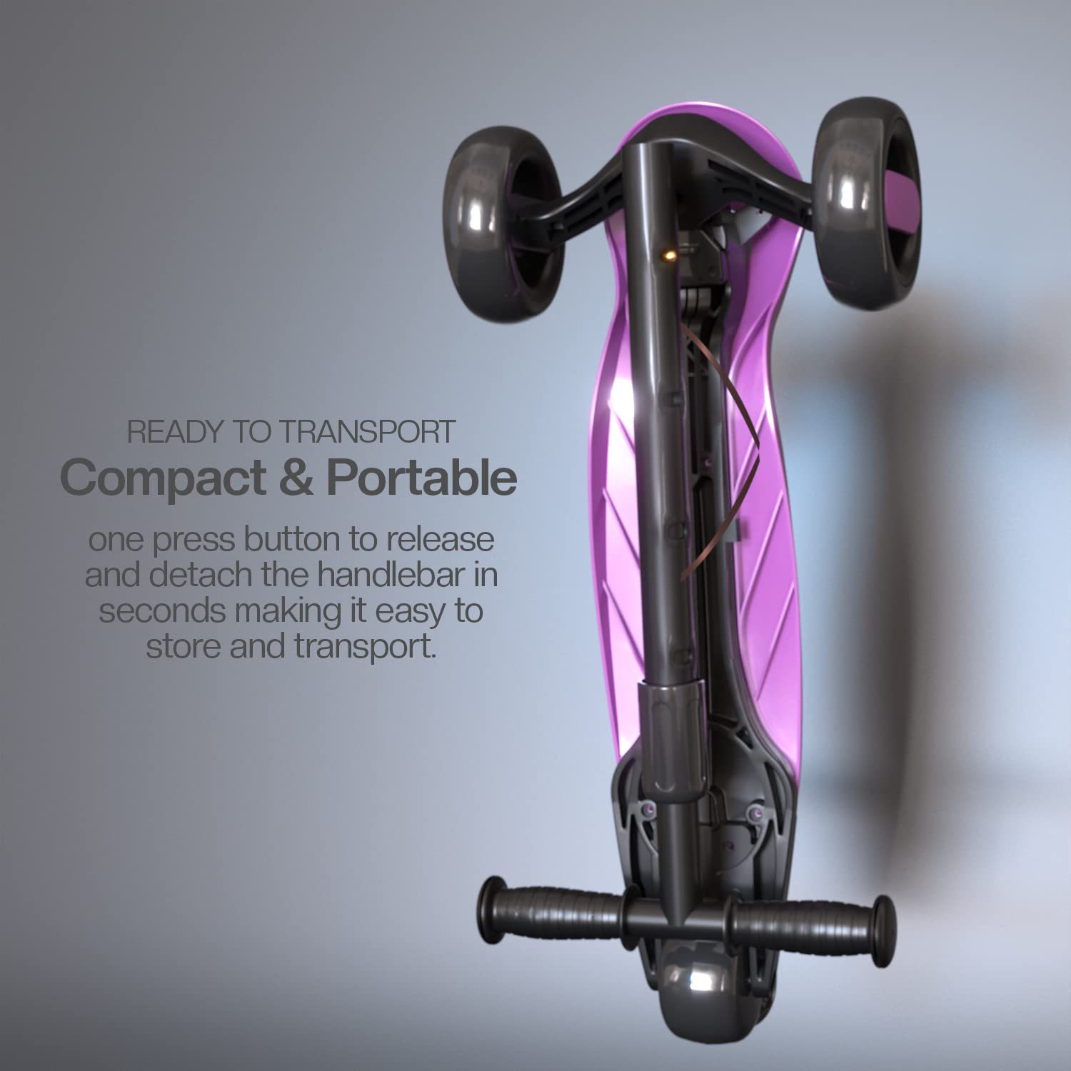 Baybee Alpha Glide Kick Scooter for Kids- Violet Baybee Alpha Glide Kick Scooter for Kids- Violet