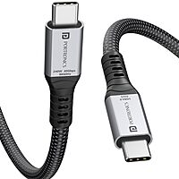 Portronics POR 2802 Flash C2 USB-C to USB-C Cable – 240W, 8K, 60Hz, Thunderbolt 4.0, 1M, Grey