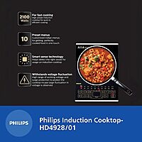 Philips Viva Collection HD4928/01 2100-Watt Induction Cooktop
